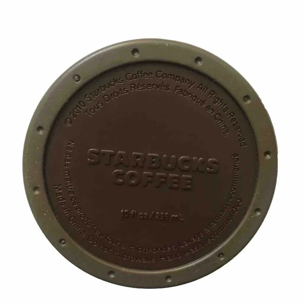 2010 STARBUCKS VIA Ready Brew Coffee Stainless Steel Travel Mug Tumbler 10 oz